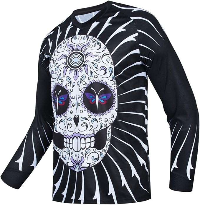Men's Racing Shirts Summer Motocross Jersey Bicycle Sportswear MTB Jersey Long Sleeve Mountain Bike Clothes