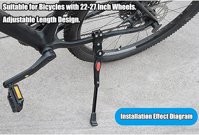 Bike Stands for Orbea Gain D Gain M H20 Katu Keram Laufeny Laufeny H10 Loki, Bicycle Kickstands Aluminum Alloy Adjustable Rear Wheel Support Universal Cycling Components Parts,White