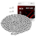 BUCKLOS 6/7/8/9/10/11/12 Speed Bike Chain, High Performance Lightweight Bicycle Chains for Road Bike/Mountain Bike/Ebike,Compatible with Shimano, SRAM, Campagnolo Silver/Gold
