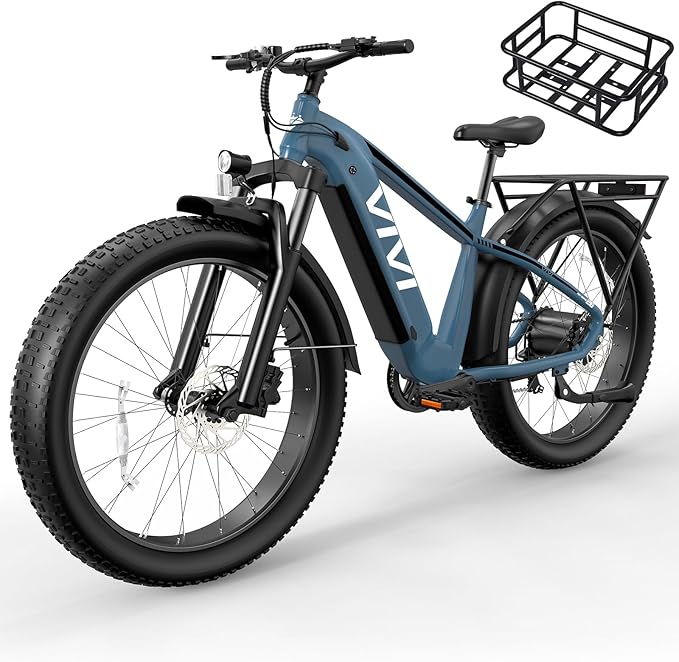 Vivi ACE01 Electric Bike for Adults,26" x 4.0 Fat Tire Ebike,1500W Peak Motor Torque Sensor Electric Mountain Bike,25MPH Electric Bicycle with 48V 15AH Battery,Hydraulic Brake,SGS Certified to UL2849