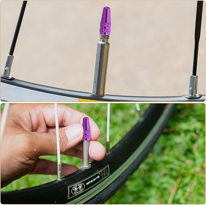 HARFINGTON Bike Valve Caps Anodized Aluminum Road Bicycle Air Tire Valve Caps Dust Caps for MTB Road Racing Bicycle