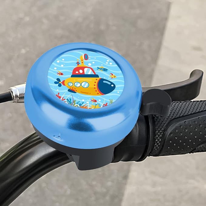 MZELQ Bicycle Bell Cute Clear Sound Adjustable Size Aluminum Bike Accessories Bell Ring for Girls Women Kids Adults