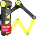Seatylock FoldyLock Compact Folding Bike Lock - Award Winning Patented Lightweight High Security Bicycle Lock - Heavy Duty Anti Theft Smart Secure Guard with Keys & Case for Bikes or Scooters