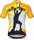 Cycling Jersey Mens Bike Shirt Biking Tops for Road Racing MTB BMX Dirt Road Quick Dry, Comfortable, Moisture Wicking