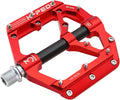 Aluminum Alloy 9/16" Bike Pedal MTB Wide Platform Flat Non-Slip Bicycle Pedals with 3 Bearings for Mountain Bikes, Road, BMX
