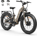 FREESKY Ranger AIR Dual Motor Electric Bike for Adults, 3500W 200NM Fast Ebike,105Miles Long Range E Bike,Full Suspension Electric Mountain Bike, 26'' Fat Tire Electric Bicycle for Man Womens Hunters