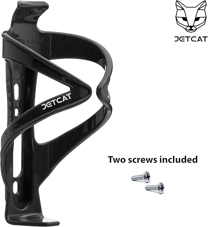 Bike Water Bottle Holder – Bike Cup Holder & Bike Water Bottle Cage for Bicycle, MTB, Mountain, Gravel, Road, eBike | Adult/Kids, Carbon Fiber Biking Accessories Black