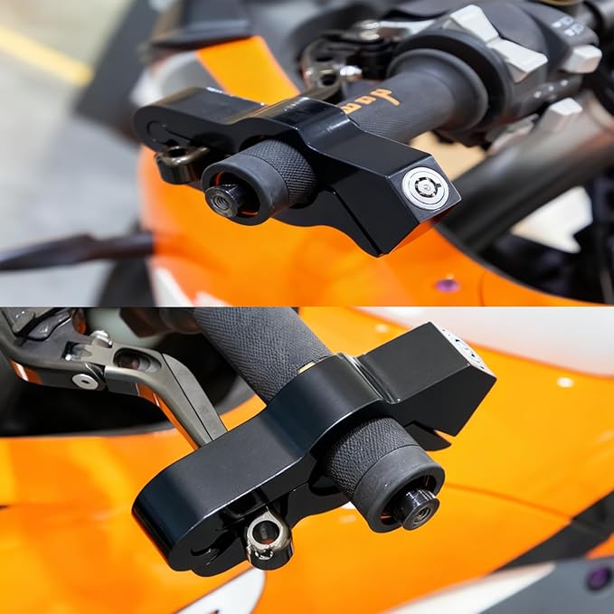 Motorcycle Locks Anti Theft, 4 Digit Combination Wheel Disc Lock, Brake Handlebar Lock Universal for Motorcycles, ATV, Dirt Bikes, Mopeds, Scooters