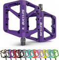 BUCKLOS Mountain Bike Pedals MTB Pedals Flat, Adult Bicycle Road Bike Large Platform Nylon Non-Slip Pedal for Gravel Bike/Hybrid Bike 9/16"