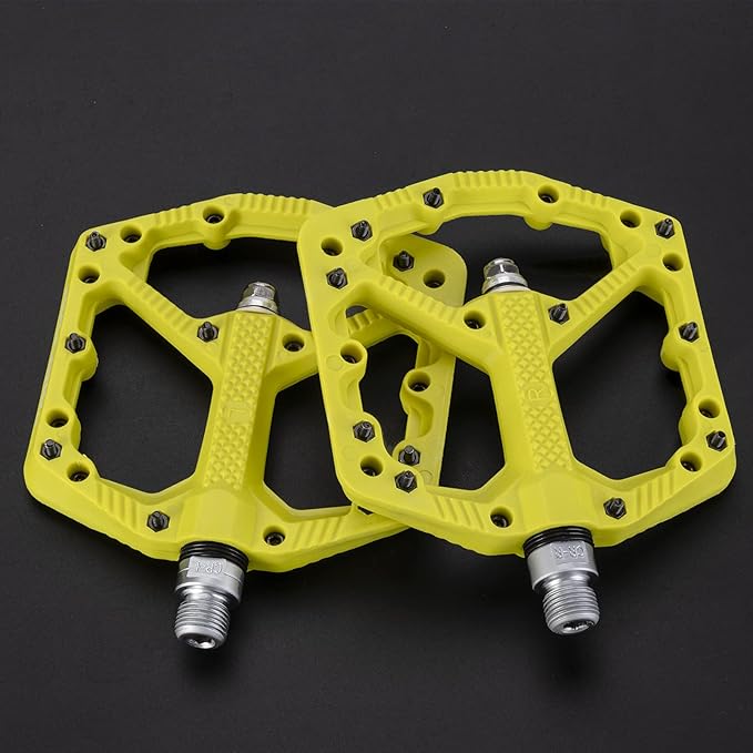 ROCKBROS Mountain Bike Pedals Flat MTB Pedals Nylon Fiber Bicycle Platform Pedals for Road Mountain BMX MTB Bikes