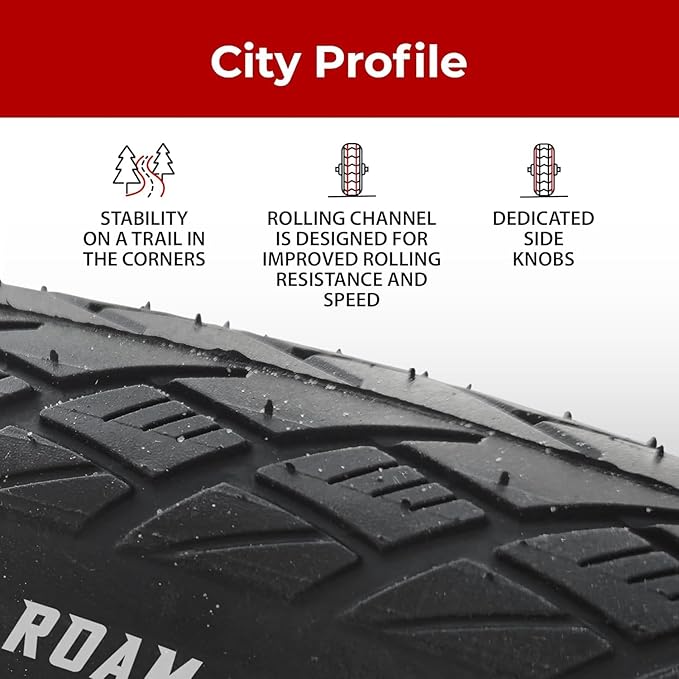 Fincci City 700x35c Bike Tire with 700c Bike Tube Schrader/Presta - 2er Foldable 700c Tires, 37-622 with 1 mm Puncture Resistant - Kevlar Road Bike Tires 28 inch for Touring, Hybrid, Electric Bicycles