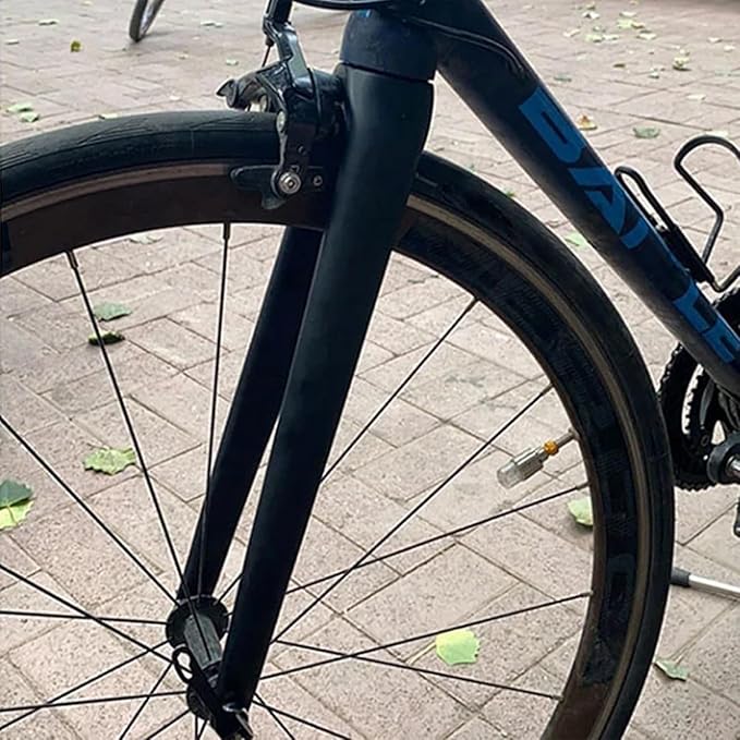 650C/700C Carbon Fiber Road Bike Rigid Fork 1-1/8" Straight Tube Rim Brake Quick Release 100mm Light Bike Front Fork