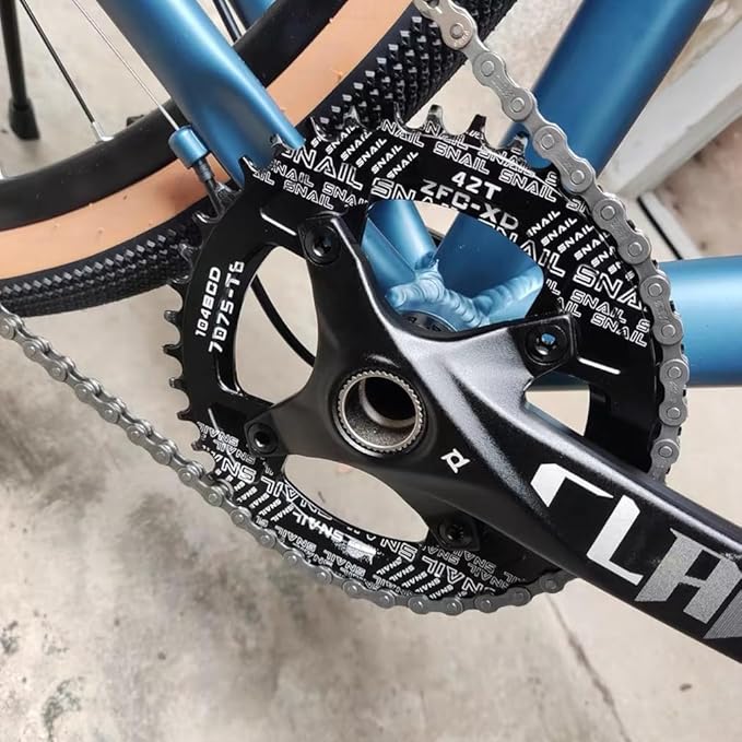 CYSKY 104 BCD Chainring 30T to 52T Narrow Wide Chainring with Sprocket Bolts for 1x Set-up Road Bike Mountain Bike BMX MTB Gravel Ebike