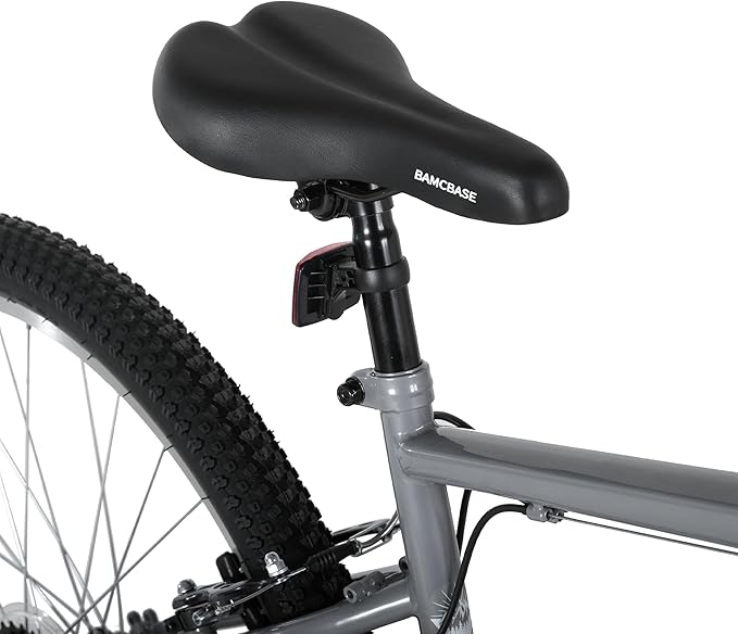 HILAND 26 27 Inch Mountain Bike, Mens Womens MTB with 18 Speeds, High-Tensile Steel Frame, V Brake, Hardtail Bicycle for Adults