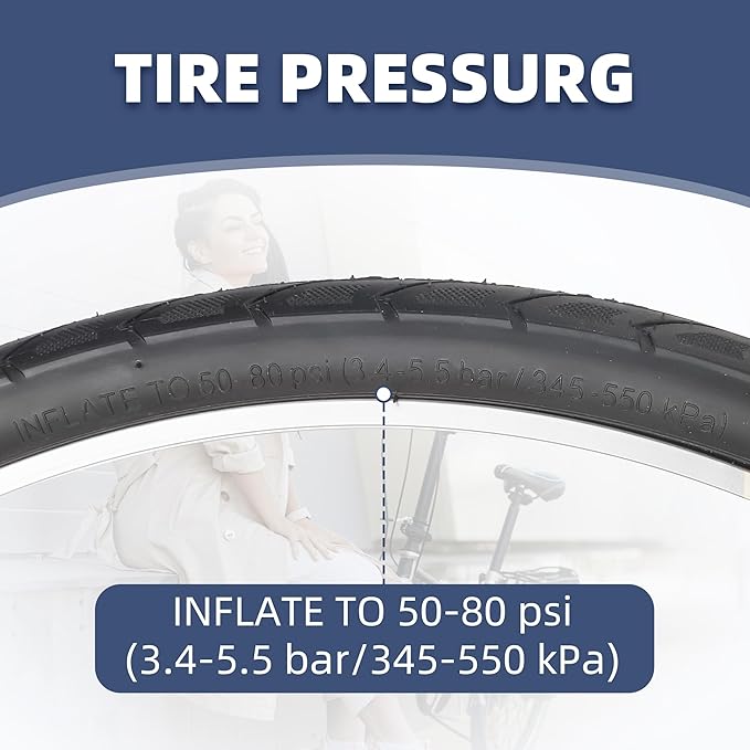 20 x 1 3/8(37-451) Kids BMX Bike Tires City Folding Bike Tires 20 inch Anti-Slip Foldable Replacement Tire Fits Most Kids Bikes,BMX Tires 20 inch,Black