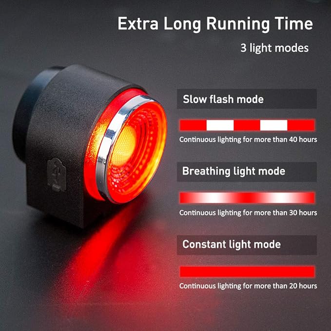 ONVIAN Wireless Bike Alarm with Remote, 115dB Loud Bicycle Anti Theft Alarm Vibration Motion Sensor System, USB-C Rechargeable Bike Alarms for Ebikes, Motorcycle, Scooter, Car, IPX5 Waterproof