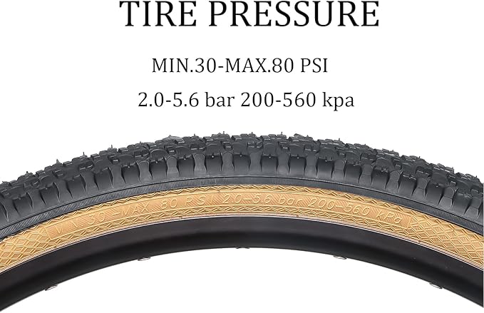 Hycline Mountain Bike Tire: 20/24/26/27.5-inch Folding Replacement High-Performance Wear-Resistant Bicycle Tires for MTB Off-Road Bike