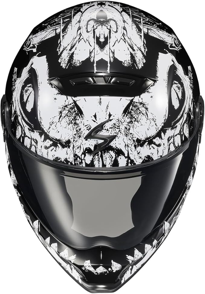 ScorpionEXO Covert FX Full Face Adult Motorcycle Helmet Street Fighter Style - Bluetooth Ready Speaker Pockets DOT ECE Caiman (Gloss Black - X-Large)