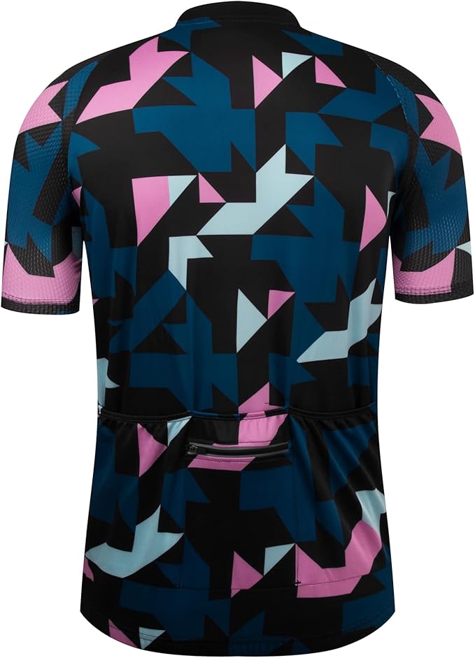 Coconut Ropamo CR Mens Cycling Jersey Short Sleeve Road Bike Shirt with 3+1 Zipper Pockets Breathable Quick Dry