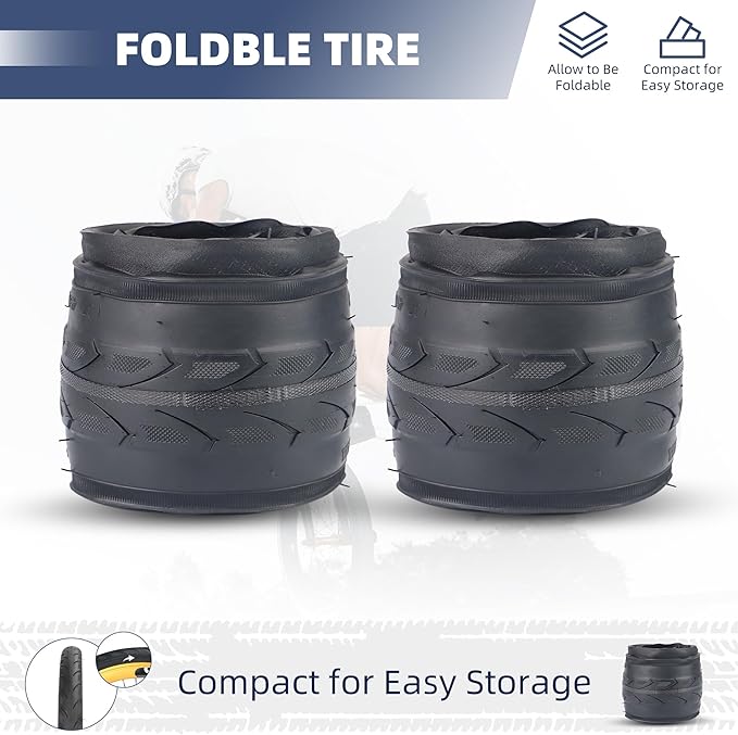 20 x 1 3/8(37-451) Kids BMX Bike Tires City Folding Bike Tires 20 inch Anti-Slip Foldable Replacement Tire Fits Most Kids Bikes,BMX Tires 20 inch,Black