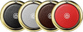 Air Tags Leather Bluetooth Tracker for Apple Find My (iOS only) Item Locator Anti-Lost Tag for Keys Luggage Pets Backpack iOS Tracking Device - 4 Pack (Black&Coffe&Red&White)