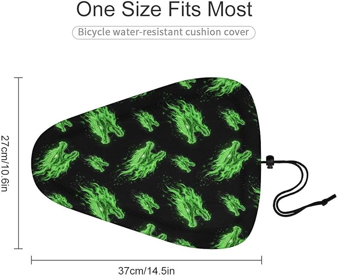 Adjustable Exercise Bike Seat Cover, Soft Cushion Indoor Outdoor Dust Resistant Protection