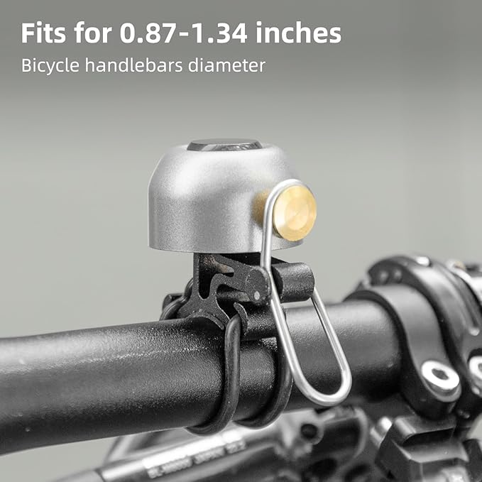 ROCKBROS Bike Bell Classic Bicycle Bell,Loud Sound 100dB Bike Bells for Adults Kids, Fit for 0.87-1.34in Bicycle Handlebars,Road Mountain Bike Accessories