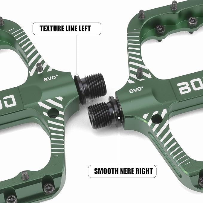Bike Pedals 9/16" Lightweight Non-Slip Bicycle Platform Pedals - Fits Most Adult Bikes & Mountain Bikes &MTB, Road Bikes and Slip-Resistant Design