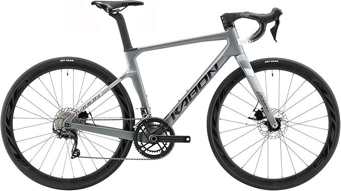 KABON Complete Carbon Road Bike, 700C Carbon Fiber Frame Road Bike with R8000 22 Speed Groupset Disc Brake Racing Bicycle 28C Tire Carbon Wheelset