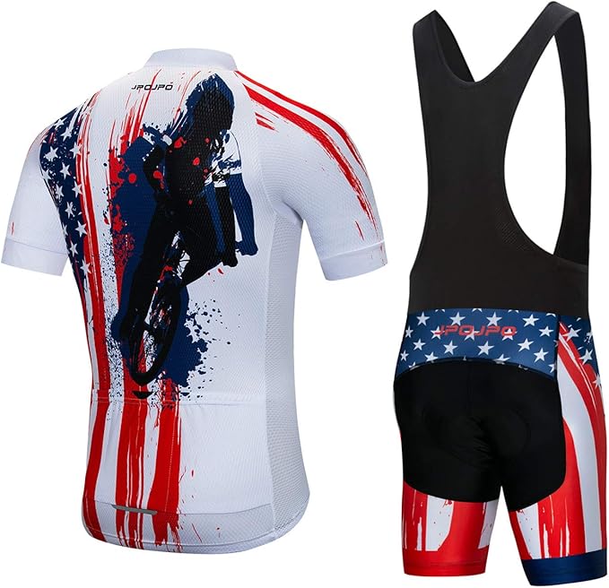Hotlion Men's Cycling Jersey Set Summer Cycling Clothing Suit Pro Team Bike Clothes Road Biking Outfits Bicycle Kit for Men