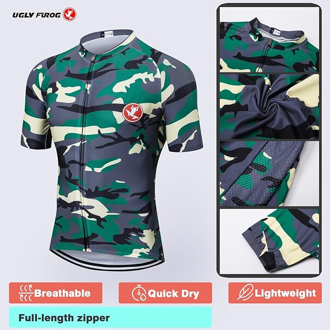 2021 Men Pro Racing Team MTB Cycling Short Sleeve Jersey Shorts Set