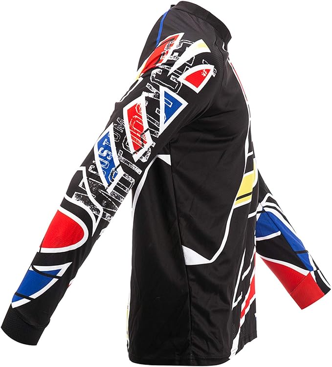 PSPORT Men's Motocross Jersey Long Sleeve Motocross Shirt Men Mountain Dirt Bike Jersey Downhill Riding Racing Clothing Tops
