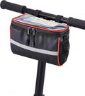 Bike/Bicycle phone handlebar front frame bag,Secured Bike Front Basket with closure Touch Screen Phone Holder