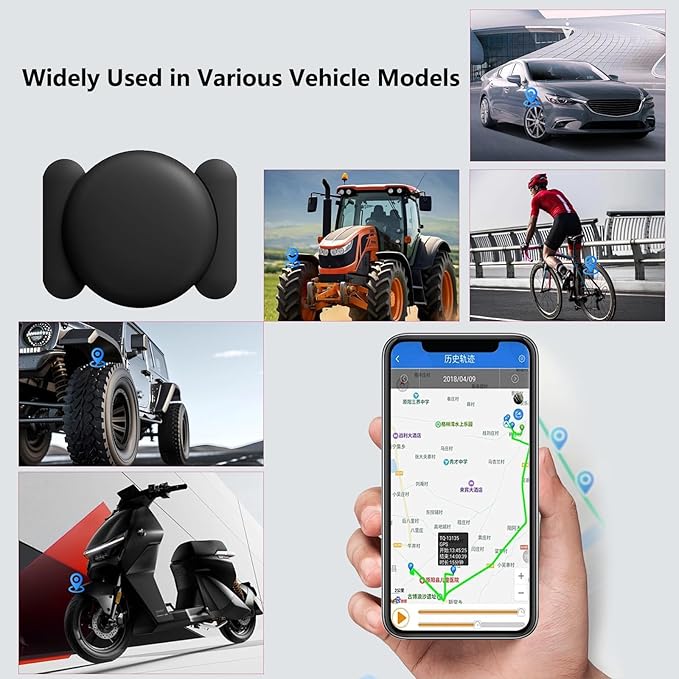 GPS Tracker for Vehicles,Magnetic Waterproof Car Tracker, No Monthly fees, Mini Portable GPS Tracker for Cars, Trucks, Motorcycle, Anti-Theft (GPS Tracker Ear for Apple)