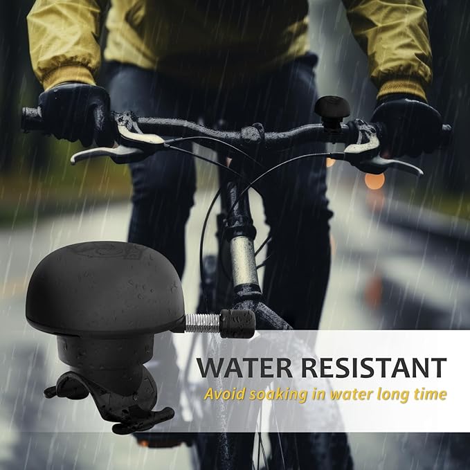 Electric Bike Bell - Rechargeable Bike Horn with 5 Loud Sounds Up to 100dB Waterproof, Electronic Bicycle Horn - Classic Bicycle Ring Bell with Light for Adult Mountain Bike Handlebars Explorer