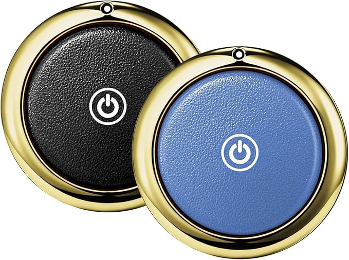 Bluetooth Tracker Item Finders Work for Apple Find My (iOS Only) APP GPS Tracker for Dogs Cats Luggage Keys Backpack Satchel Etc (Black&Blue, 2Pack)