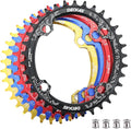 DJC Bike Chainring 104mm BCD Round/Oval MTB 104BCD 30T to 52T 7/8/9/10/11/12 Speed Narrow Wide Tooth Aluminum 7075 Super Lightweight 30T 32T 34T 36T 38T 40 42 DH XC Trail Fat Bike Ebike