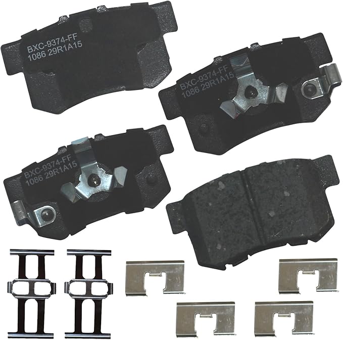 Bendix Premium SBC1086 Ceramic Rear Brake Pads for Acura RDX 2018-2010, Honda Accord Crosstour 2011-2010, Crosstour 2015-2012, CR-V 2016-2005