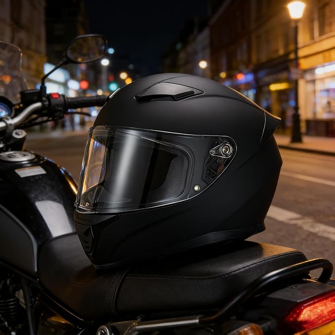 Full Face Motorcycle Helmet WS-607 DOT Approved Motorbike Racing Street Bike Helmets for Adults with Visor