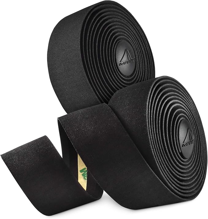 MARQUE Road Bike Handlebar Tape - Road Cycling Bicycle Handle Bar Wrap for Drop Bars with End Plugs - 2PCS per Set