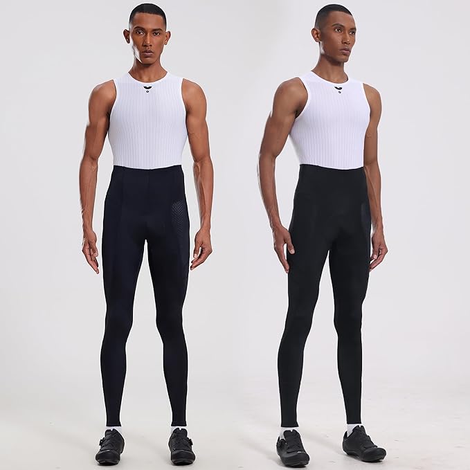 YKYWBIKE Cycling Pants for Men - Elastic Interface Padded Compression Pants Bicycle Pants Cycling Tights Leggings Bike Shorts