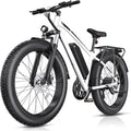 Electric Bike for Adults, 1000W Peak 25MPH 60Miles Ebike,48V 13AH Battery Electric Mountain Bike, 26" x 4'' Fat Tire Electric Bicycle with Rear Rack, Fenders, 7 Speed, UL 2849 Certified