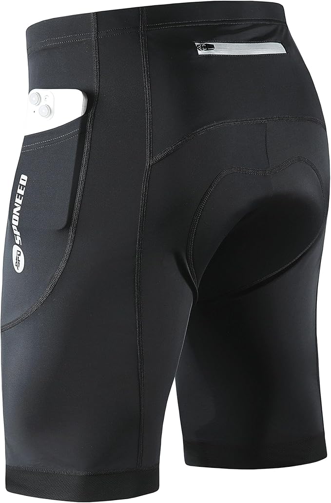 sponeed Men's Cycling Shorts Padded Bicycle Riding Pants Bike Biking Clothes Cycle Wear Tights