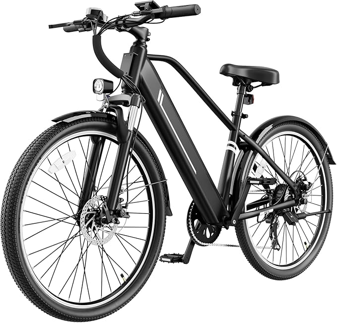 Electric Bikes for Adults, 26"/27.5" E Bikes for Adults with 1200W Peak Motor, 28 MPH, 50+ Miles Range Electric Bicycle, E Mountain Bike with 480WH Removable Battery, UL Certified