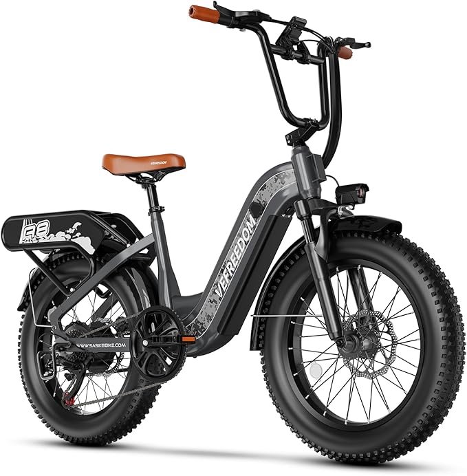 1500W Electric Bike for Adults,48V 20Ah Removable Battery Fast Ebike,Max 70Miles & 30MPH,20" x4.0 Fat Tire Electric Mountain Bike,7-Speed, Step-Thru Commuting Bicycle