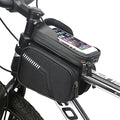 Bike Frame Bag with 2 Side Storage Pockets Bicycle Top Tube Phone Bag with Sensitive Touch Screen,Waterproof