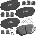 Bendix Premium SBC680 Ceramic Front Brake Pads for Chevrolet Tracker 2007-2005, Suzuki Grand Vitara 2005-1999, Sidekick 1998-1996, XL-7 2004-2002