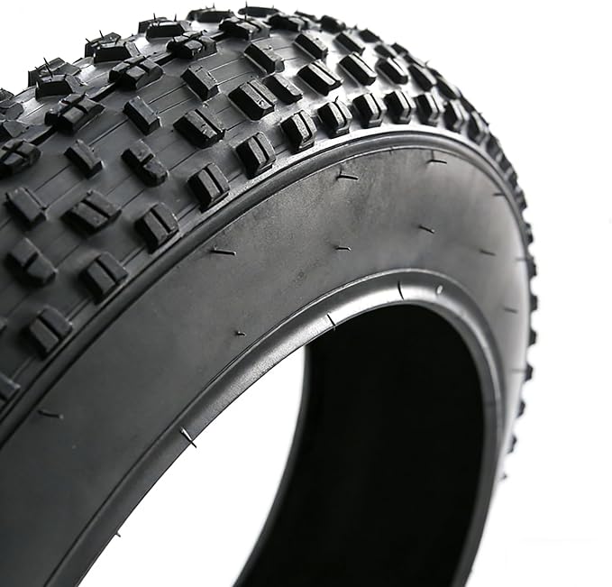 2 Pack 20x3.0/20x4.0/24x4.0/26x3.0/26x4.0 Fat Bike Tires and Tubes Set, 20 Inch All-Terrain Tires, for Mountain Ebikes Snow Bikes Beach