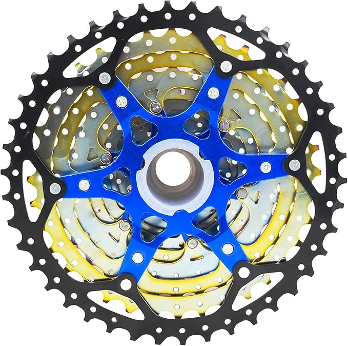 VG SPORTS 8/9/10/11/12 Speed Ultra-Light Bike Cassette for Mountain Bike 11-40T/11-42T/11-46T/11-50T/11-52T MTB Cassette Lightweight Aluminum Bracket Cassette