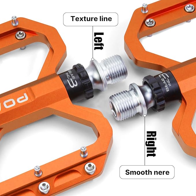 Bike Pedals 9/16" Lightweight Non-Slip Bicycle Platform Pedals - Fits Most Adult Bikes & Mountain Bikes &MTB, Road Bikes and Slip-Resistant Design